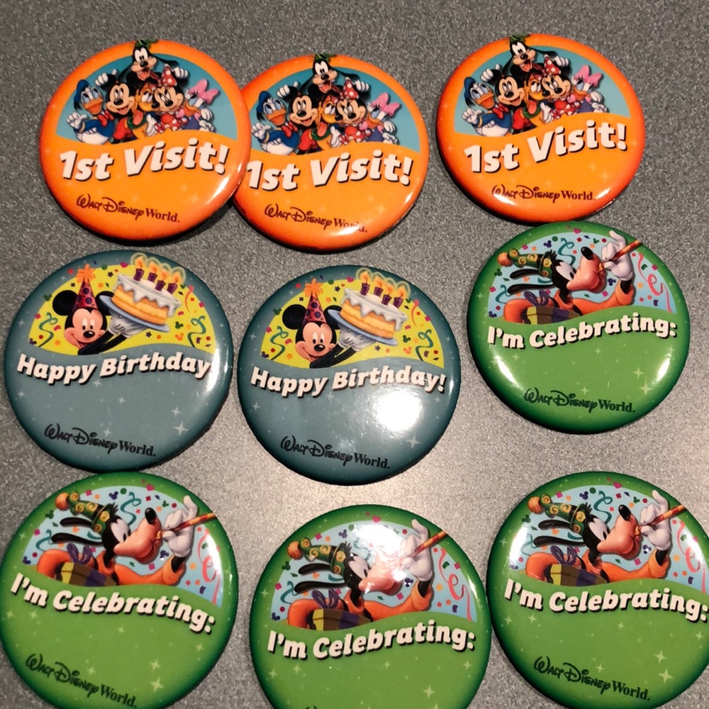 Disney Various Buttons